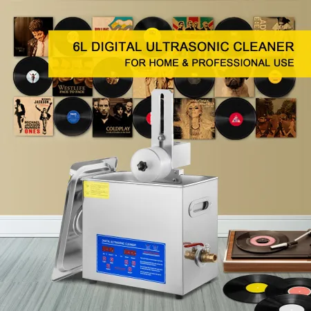 6L Ultrasonic Record Cleaning Machine Complete Set Drying Rack