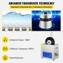 Ultrasonic Cleaner 6L Ultrasonic Vinyl Cleaner 7-12 tommer 8