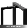 2PCS Metal Table Legs, T- shaped Dining Table Legs 16â€ Height, Desk Legs Bench Legs Feet DIY Coffee Table Legs, 1763lbs Load