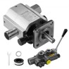 Hydraulic Wood Log Splitter Pump Kit, 16 GPM, 2 Stage 4000 PSI Aluminum Hydraulic Gear Pump, with Valve 1'' Inlet 1/2'' NPT