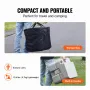Portable Toilet Flush Travel Camping 20.1 L Commode Potty with Carry Bag