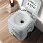 Portable Toilet Flush Travel Camping 20.1 L Commode Potty with Carry Bag