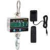 1000KG 2200LBS Digital LED Crane Scale 1T Heavy Duty Hanging Scale Silver Aluminum Digital Crane Scale LCD-display