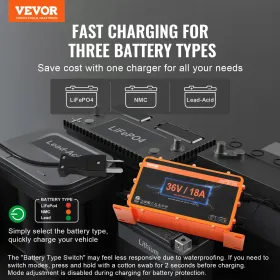 36 Volt 18 AMP Golf Cart Battery Charger for Club Car EZGO Yamaha Crowfoot