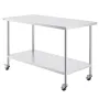 Arbejdsbord til rustfrit stål kommerciel prep tabel 30x60