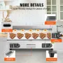 COMMERCIAL ELEKTRISK GRIDDLE 4400W bordplade halvflad top grill