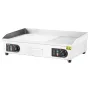 Commercial Electric Griddle, 4400W Countertop Half-Flat Top Grill, 122℉-572℉ Adjustable Temp, 28.74x15.75x0.39in Stainless Steel