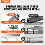 24 x 24 x 40 Inch Stainless Steel Work Table, Commercial Food Prep Worktable with Casters, Heavy Duty Prep Worktable, Metal Work