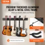 5-rum guitar stativ vægmonteret sammenfoldelig rack holder op