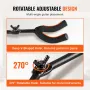 5-Space Guitar Stand, Hold Up to 5 Guitars, Wall-Mounted Multiple Guitars Display Foldable Rack with 270° Rotatable Hooks Alumin