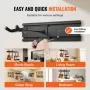 5-Space Guitar Stand, Hold Up to 5 Guitars, Wall-Mounted Multiple Guitars Display Foldable Rack with 270° Rotatable Hooks Alumin