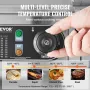 Commercial Electric Griddle, 2800W Countertop Flat Top Grill, 122℉-572 ℉ Adjustable Temp, 17.72 x 11.81 x 0.39in Stainless Steel