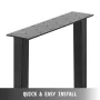 Metal Table Legs Set of 2, Dining Table Legs 28” Height Desk Legs Trapezoid Shape Bench Legs Feet Industrial DIY Coffee Table Le