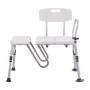 Tub Transfer Bench, Adjustable Bathtub Transfer Bench with U-Shaped Curtain Guard Protection & Reversible Backrest, Non-Slip Sho