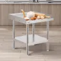 Arbejdstabel på rustfrit stål Tabel 24 "X24" Commercial Food