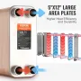 80 Plade Heat Exchanger 4*1-1/4 "MNPT-porte 5" X 12 "Bodt 316L