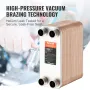 80 Plade Heat Exchanger 4*1-1/4 "MNPT-porte 5" X 12 "Bodt 316L