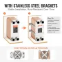 80 Plade Heat Exchanger 4*1-1/4 "MNPT-porte 5" X 12 "Bodt 316L
