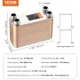 Heat Exchanger, 5"x 12" 80 Plates Brazed Plate Heat Exchanger, Copper/316L Stainless Steel Water To Water Heat Exchanger For Flo