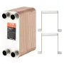 80 Plade Heat Exchanger 4*1-1/4 "MNPT-porte 5" X 12 "Bodt 316L
