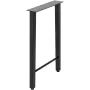 Metal Table Legs Set of 2, Dining Table Legs 28” Height Desk Legs Trapezoid Shape Bench Legs Feet Industrial DIY Coffee Table Le