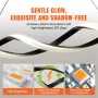 Modern Chandelier Light Fixtures, 24W, Dimmable LED Pendant Light with Remote Control Silicone Lampshade, Adjustable 3000K-6000K