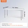 Rustfrit stål Arbejdspræparat Tabel Kommerciel WorkTable Food