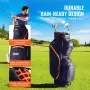 Golf Cart Bag with 14 Way Organizer Divider Top, 36” 13 Pockets Premium Cart Bag, Durable Golf Bags with Handles & Dust Cover & 