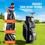 Golf Cart Bag with 14 Way Organizer Divider Top, 36” 13 Pockets Premium Cart Bag, Durable Golf Bags with Handles & Dust Cover & 
