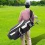 Golf Cart Bag with 14 Way Organizer Divider Top, 36” 13 Pockets Premium Cart Bag, Durable Golf Bags with Handles & Dust Cover & 