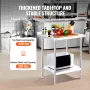 Arbejdsbord i rustfrit stål kommercielt køkkenarbejde Food Prep
