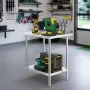 24 x 30 x 36 Inch Stainless Steel Work Table, Commercial Food Prep Worktable Heavy Duty Prep Worktable, Metal Work Table with Ad