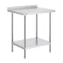 24 x 30 x 36 Inch Stainless Steel Work Table, Commercial Food Prep Worktable Heavy Duty Prep Worktable, Metal Work Table with Ad