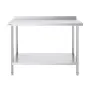 24 x 48 x 36 Inch Stainless Steel Work Table, Commercial Food Prep Worktable Heavy Duty Prep Worktable, Metal Work Table with Ad
