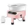 Pottery Wheel 27.9 cm Ceramic Wheel Foot Pedal Touch Screen 450W 3 Legs Pink