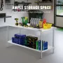Stainless Steel Prep Table, 30 x 72 x 34 Inch, Heavy Duty Metal Worktable with 3 Adjustable Height Levels, Commercial Workstatio