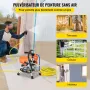 Airless Paint Sprayer with High Pressure Hose, 2200W Wall Paint Gun, 3000PSI 2L/min Brushless Motor Included, for Interior and E