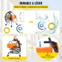 Airless Paint Sprayer with High Pressure Hose, 2200W Wall Paint Gun, 3000PSI 2L/min Brushless Motor Included, for Interior and E