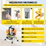 Airless Paint Sprayer with High Pressure Hose, 2200W Wall Paint Gun, 3000PSI 2L/min Brushless Motor Included, for Interior and E