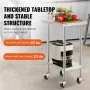 Arbejdsbord til rustfrit stål kommerciel prep tabel 24x18