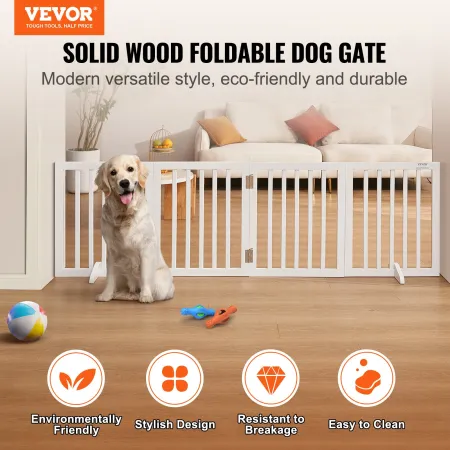 Fritstående hundeport 24x80,3 tommer fritstående kæledyrsport