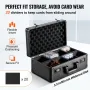 Graded Card Storage Box, 4 Slots, Graded Sports Cards Holder Carrying Case with Coded Lock Foam Dividers, for 120 PSA Graded Car