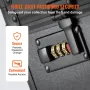 Graded Card Storage Box, 4 Slots, Graded Sports Cards Holder Carrying Case with Coded Lock Foam Dividers, for 120 PSA Graded Car