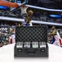 Graded Card Storage Box, 4 Slots, Graded Sports Cards Holder Carrying Case with Coded Lock Foam Dividers, for 120 PSA Graded Car