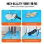 Carpet Protection Film, 40" x 84' Floor and Surface Shield, Easy to Cut Simple Installation, Fiber Fabric Car Mat Protection Fil