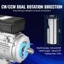 1.5KW Electric Motor 1400RPM AC 220~240V 9.85A 1-Phase 24mm Keyed Shaft