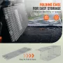 Live Animal Cage Trap, 50" x 20" x 26" Humane Cat Trap Galvanized Iron, Folding Animal Trap with Handle for Stray Dogs, Armadill