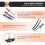 15ft Semi Truck Air Lines Kit 3-i-1 luftslanger og 7-vejs plug