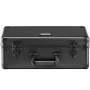 Graded Card Storage Box, 4 Slots, Graded Sports Cards Holder Carrying Case with Key Lock Foam Dividers, for 108 PSA Graded Cards