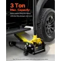 Floor Jack, 3 Ton Low Profile Floor Jack, Heavy-duty Steel Racing Floor Jack with Single Piston Quick Lift Pump, Floor Jack Lift